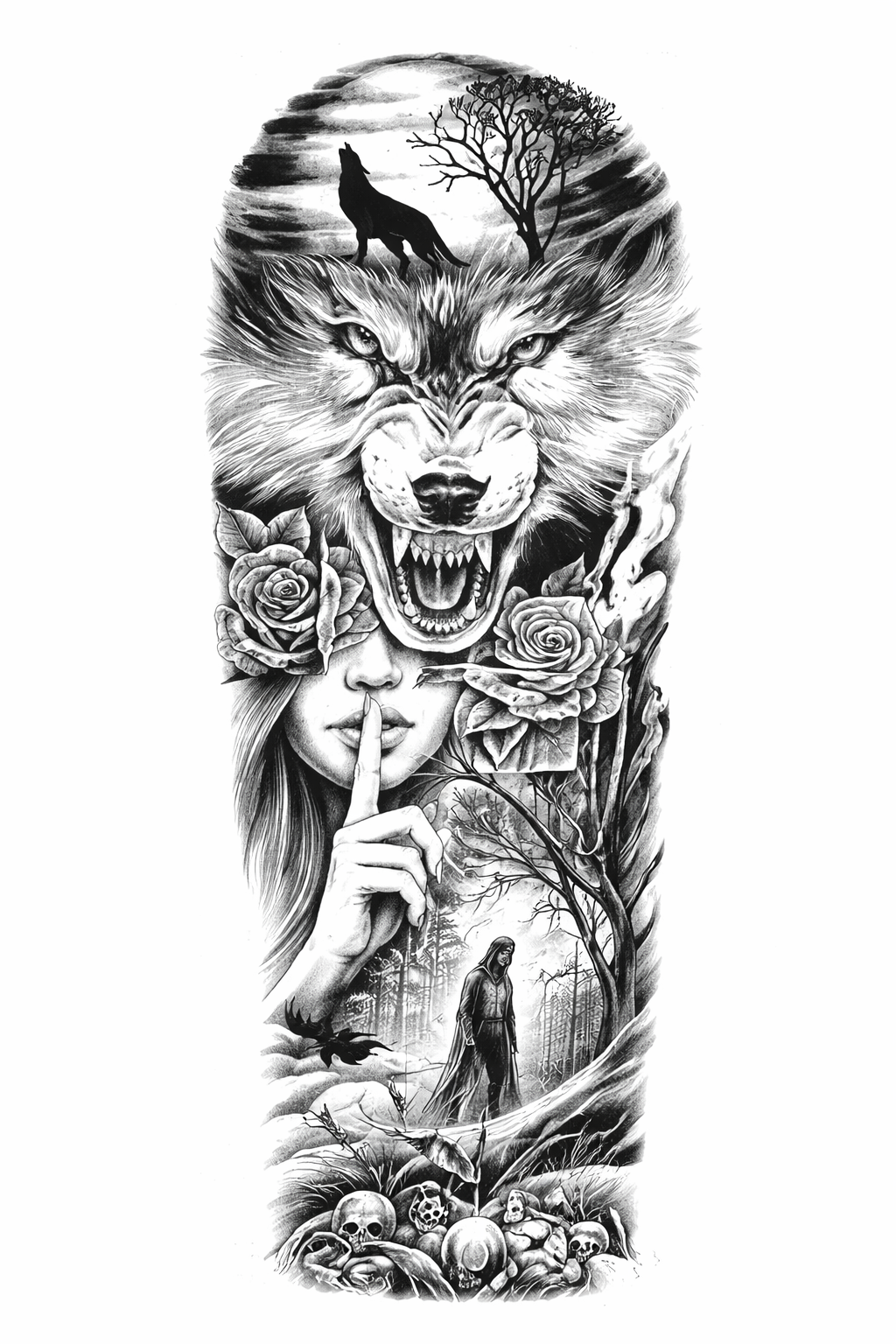 Wolf Silence Collage