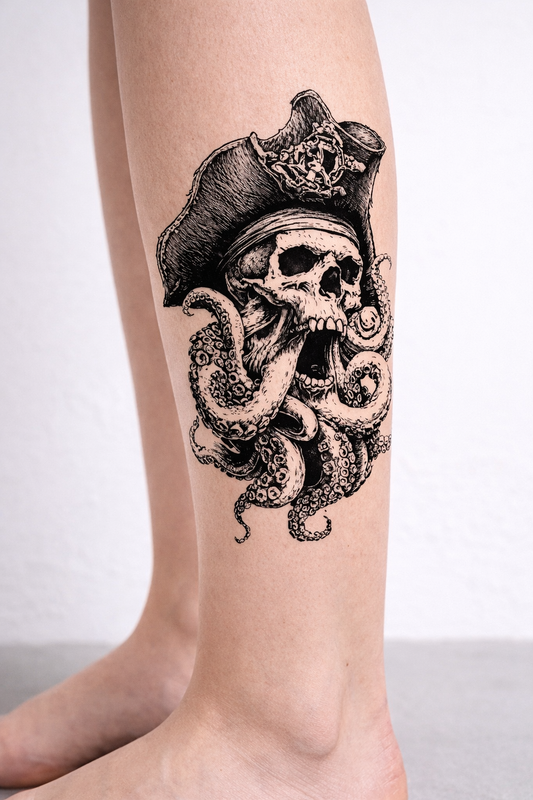 Pirate Skull Octopus